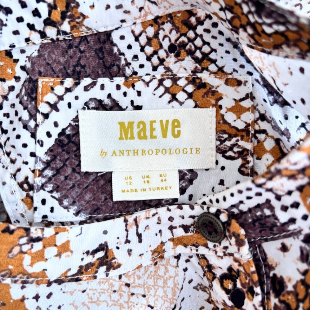 Anthropologie Maeve Snake Printed Maxi Dress - Picture 9 of 9